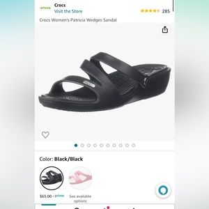 Women’s Patricia Crocs Sandals Black